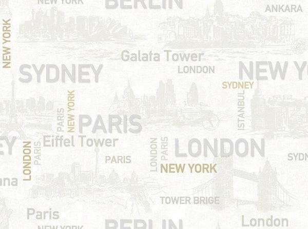 1608 Serie | City names typography pattern - Image 2
