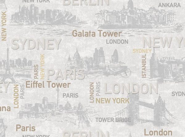 1608 Serie | City names typography pattern - Image 4