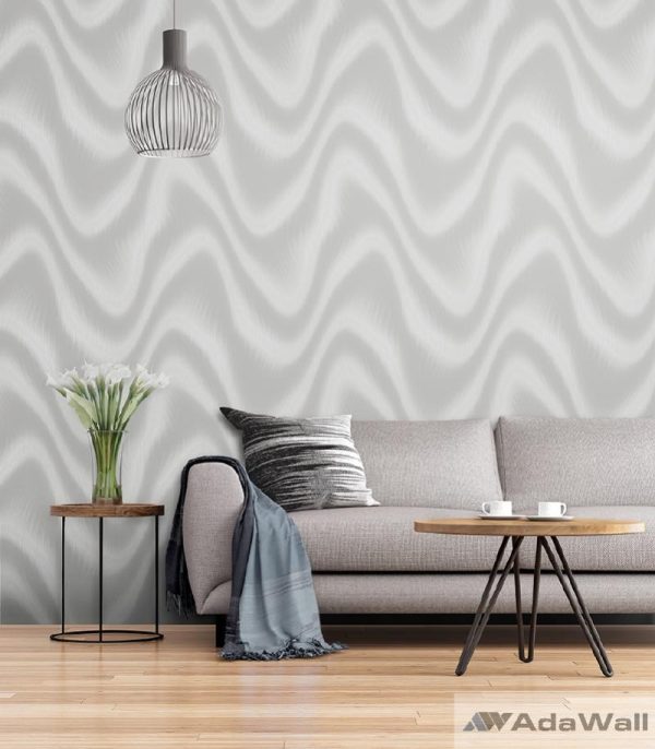 1611 Serie | Modern abstract metallic waves patterns wallpaper