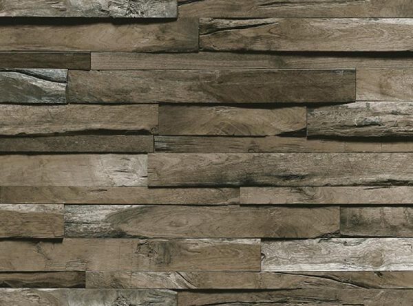 1612 Serie | Volumetric wooden tiles patterns wallpaper - Image 4