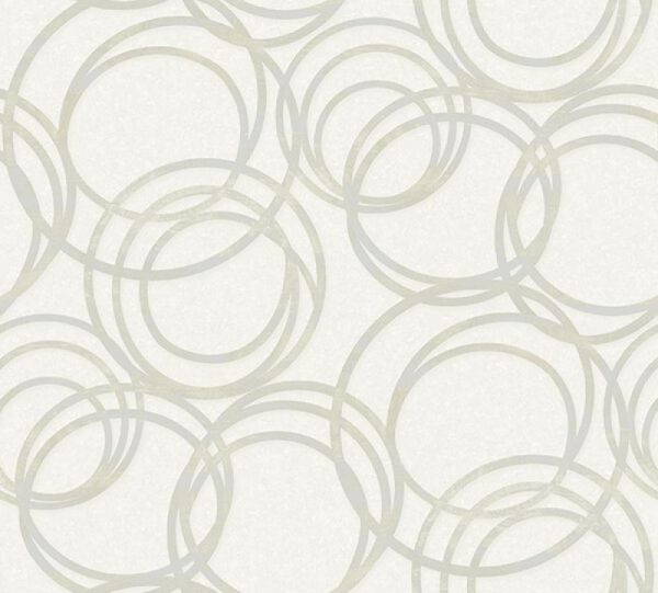 1614 Serie | Metallised circles ornament wallpaper - Image 2