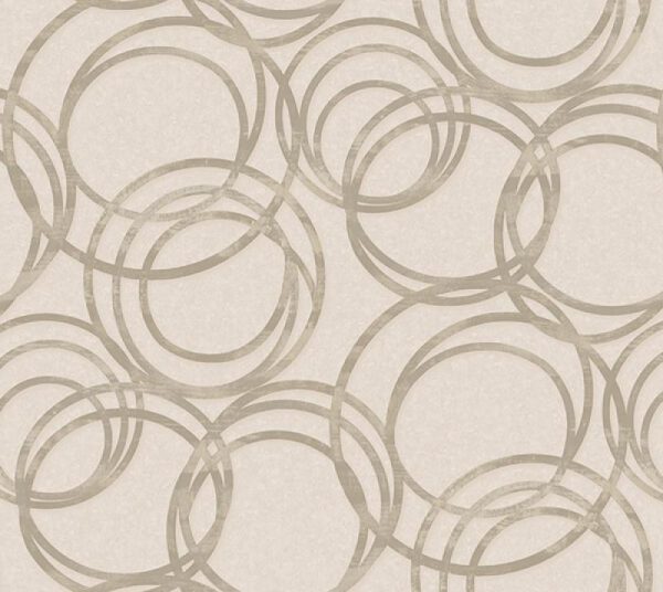 1614 Serie | Metallised circles ornament wallpaper - Image 3