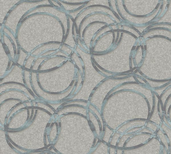 1614 Serie | Metallised circles ornament wallpaper - Image 4