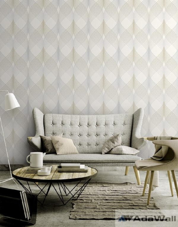 1620 Serie | Neoclassical wavey ornament wallpaper