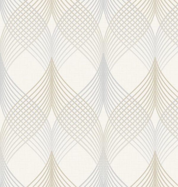 1620 Serie | Neoclassical wavey ornament wallpaper - Image 2