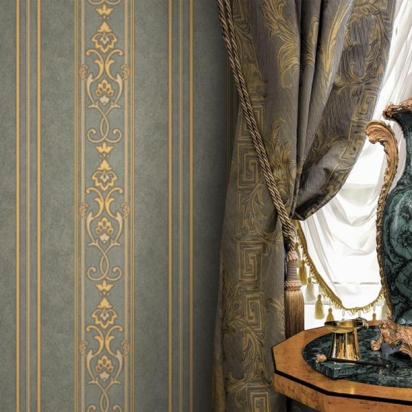 6805 Serie | Classic striped ornament wallpaper
