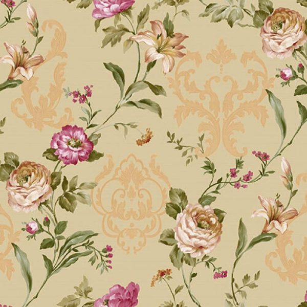 7803 Serie | Floral damask with blooming roses ornament wallpaper - Image 5