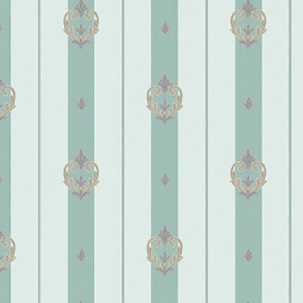 7804 Serie | Striped wallpaper with neoclassical discreet ornament - Image 3