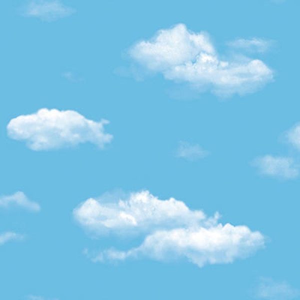 8904 Serie | Blue sky wallpaper with realistic clouds - Image 2