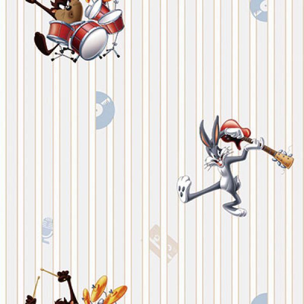 8936 Serie | Looney Tunes characters playing music wallpaper - Image 2