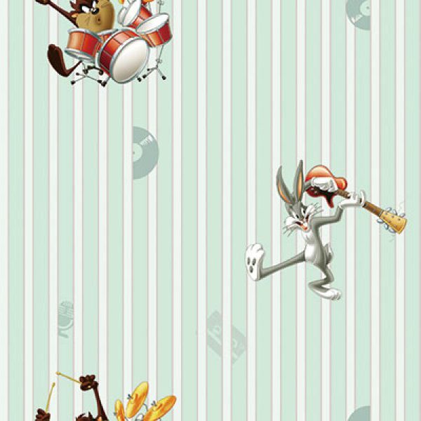 8936 Serie | Looney Tunes characters playing music wallpaper - Image 3