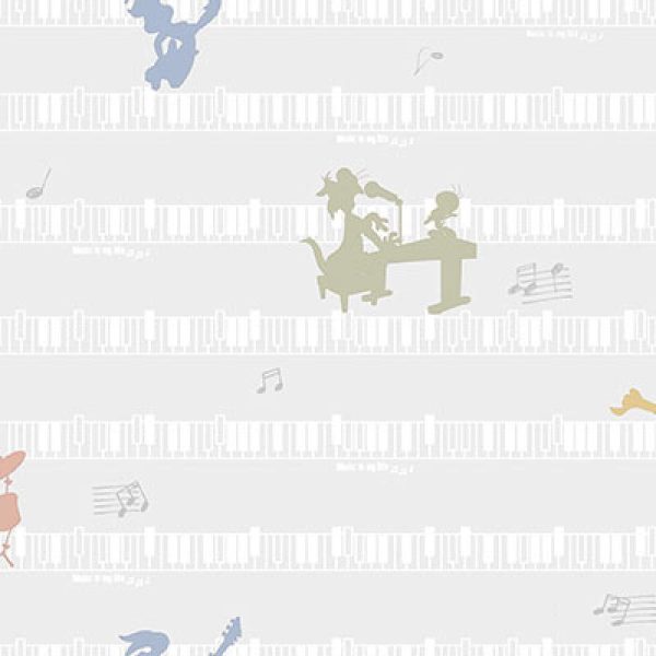 8937 Serie | Looney Tunes characters playing music wallpaper - Image 2