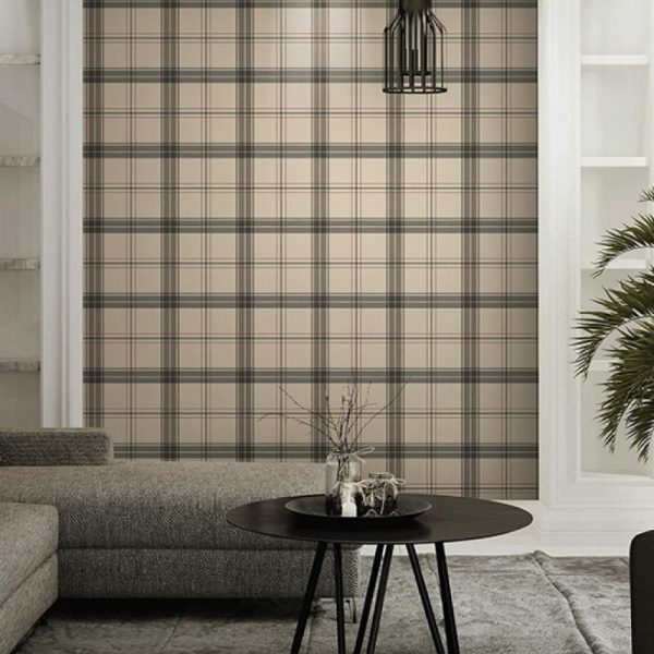 3714 Serie | Burberry textile inspiration checkered pattern wallpaper