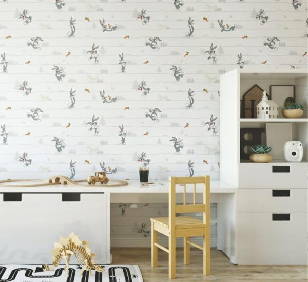 8934 Serie | Wallpaper with Bugs Bunny cartoon character