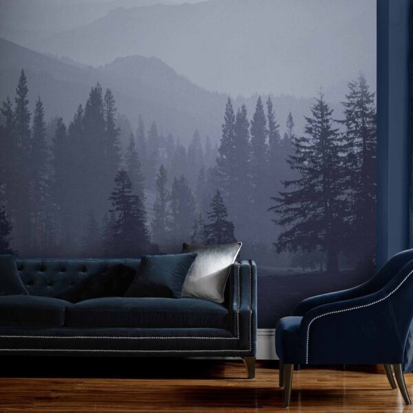 TREES MISTY MOUNTAINS