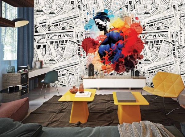 WB2034 |SUPERMAN MURAL WALLPAPER
