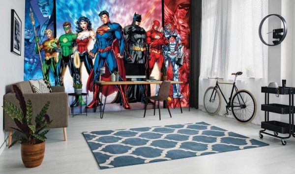WB2036 | JUSTICE LEAGUE MURAL WALLPAPER