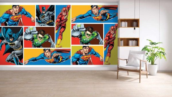WB2041 | JUSTICE LEAGUE MURAL WALLPAPER