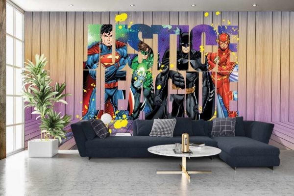 WB2056 | JUSTICE LEAGUE MURAL WALLPAPER