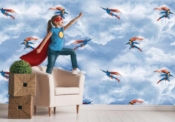 WB2083 | SUPERMAN MURAL WALLPAPER