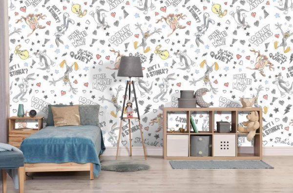 WB2098 | LOONEY TUNES MURAL WALLPAPER