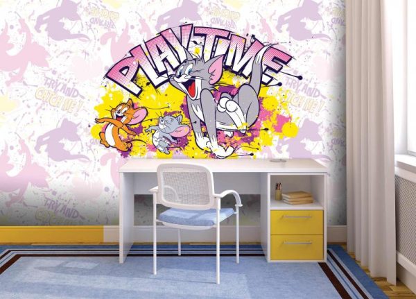WB2106 | TOM AND JERRY MURAL WALLPAPER