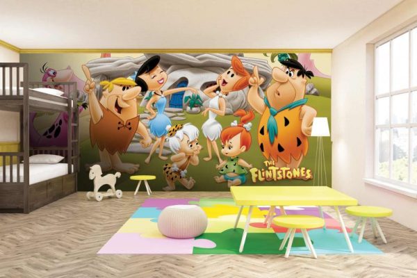 WB2120 | THE FLINTSTONES MURAL WALLPAPER