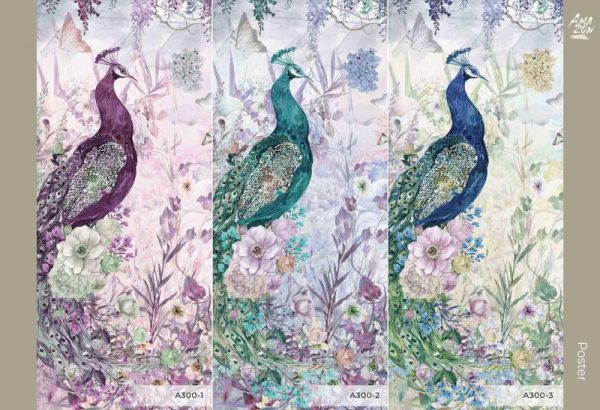 A300 Serie | Colorful Peacock Mural Wallpaper - Image 2
