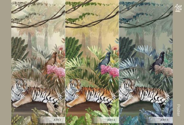 A311 Serie | Tiger Design Mural Wallpaper - Image 2