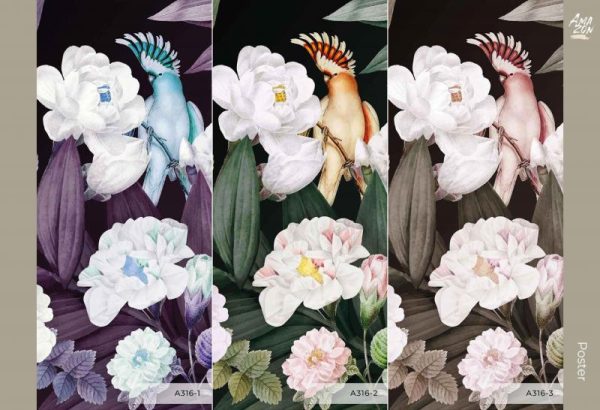A316 Serie | Flower Pattern Mural Wallpaper - Image 2