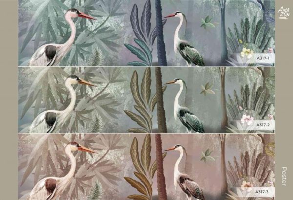 A317 Serie | Attention Every Color With Chin Design Mural Wallpaper - Image 2