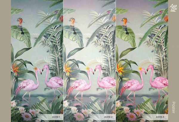 A319 Series | Flamingo Design Mural Wallpaper - Image 2