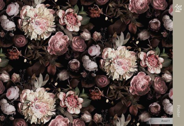 A322 Serie | Flower Pattern Mural Wallpaper - Image 2