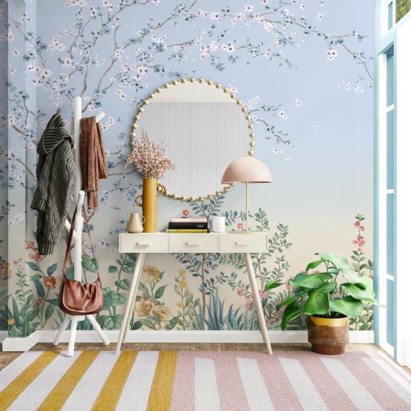 FJ306 Serie | Colorful Flowers Pattern Mural Wallpaper