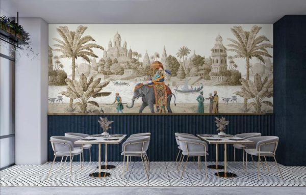 FJ309 Serie | Elephant Pattern Mural Wallpaper