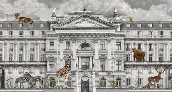 FJ308 Serie | Zoo Pattern Mural Wallpaper - Image 2