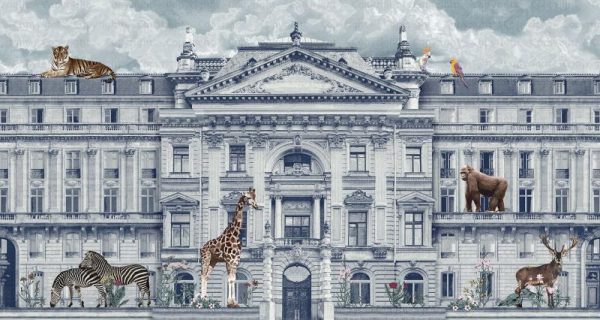 FJ308 Serie | Zoo Pattern Mural Wallpaper - Image 3