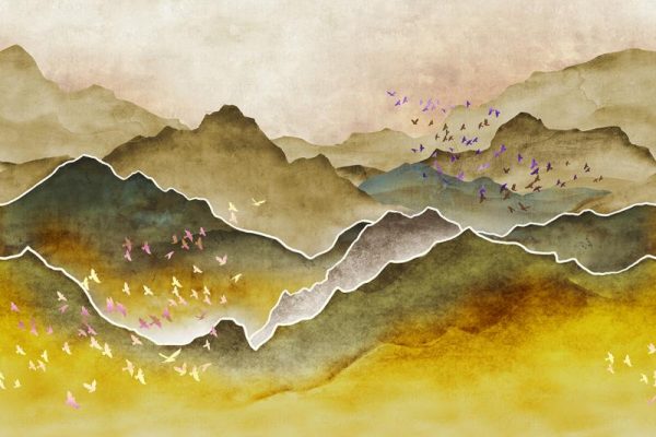 FJ317 Series | Mountains Design Mural Wallpaper - Image 2