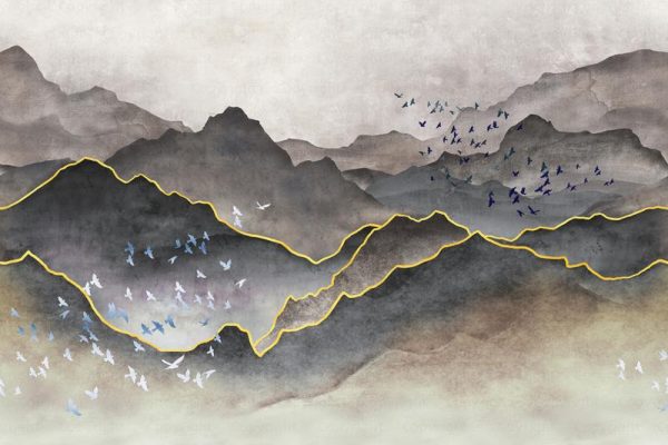 FJ317 Series | Mountains Design Mural Wallpaper - Image 3