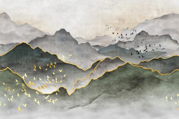 FJ317 Series | Mountains Design Mural Wallpaper - Image 4
