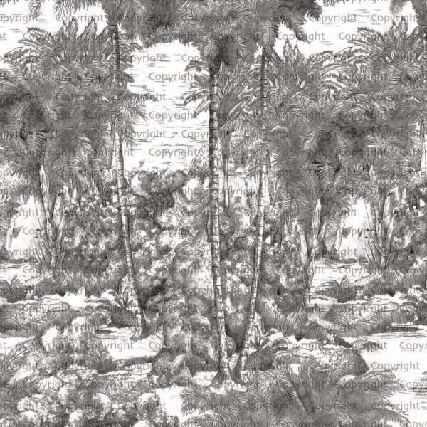SE301 Series | Jungle Design Mural Wallpaper - Image 2