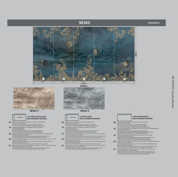 SE303 Series | Galaxy Design Mural Wallpaper - Image 5