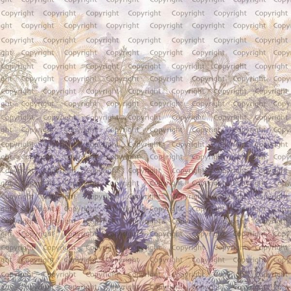 SE304 Series | Colorful Jungle Design Mural Wallpaper - Image 2