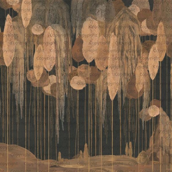 SE309 Series | Abstract Mediterranean Cypress Tree Design Mural Wallpaper - Image 4
