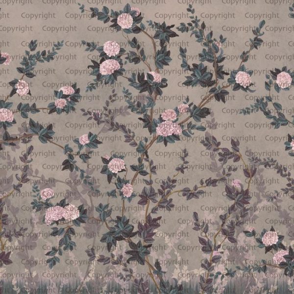 SE313 Series | Floral Design Mural Wallpaper - Image 2