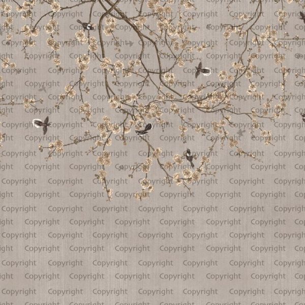 SE316 Series | Floral and Bird Detailed Design Mural Wallpaper - Image 3