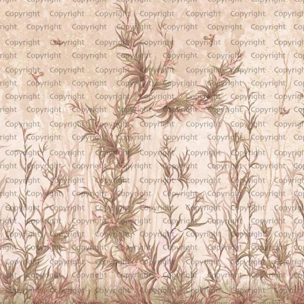 SE317 Series | Limonium Flowers Design Mural Wallpaper - Image 4